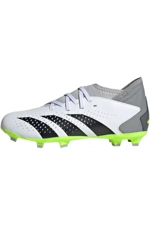 adidas Predator Accuracy.3 Firm Ground Boots Fußballschuhe, Cloud White/Core Black/Lucid Lemon, 28 EU