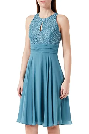 Vera Mont Damen Abendkleid mit Spitze ,34