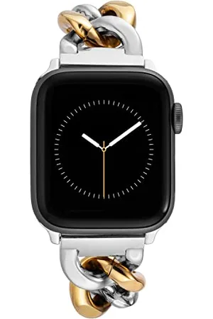 Anne Klein Fashion Chain Bracelet for Apple Watch, Secure, Adjustable, Apple Watch Replacement Band, Fits Most Wrists 42/44/45/Ultra/Ultra 2