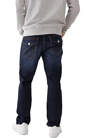 True Religion Herren Ricky Straight Leg Jeans, , 38W / 32L
