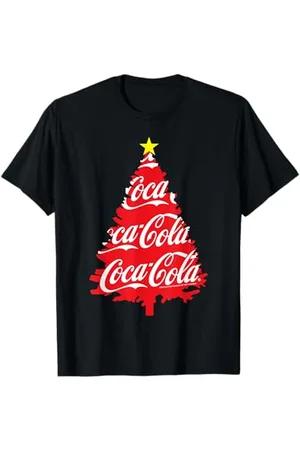 Coca-Cola Unisex-Weihnachtsbaum T-Shirt, , S, Kurzarm, Klassisch, Crew-Neck, Polyester 100%