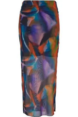 Urban classics Damen TB6889-Ladies AOP Mesh Tube Skirt Rock, , S