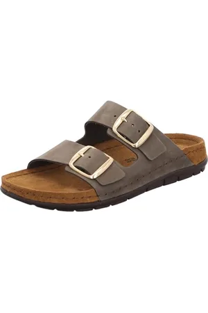 Rohde Damen, Frauen, Slipper,verbandschuhe,therapieschuhe,Klett-Hausschuhe,Olive,36 EU / 3.5 UK
