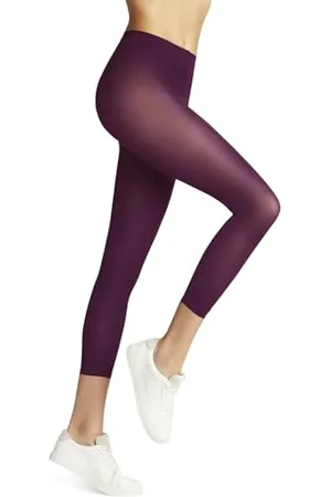 Falke Damen Leggings Pure Matt 50 DEN Capri W Le halb-blickdicht einfarbig 1 Stück, , M