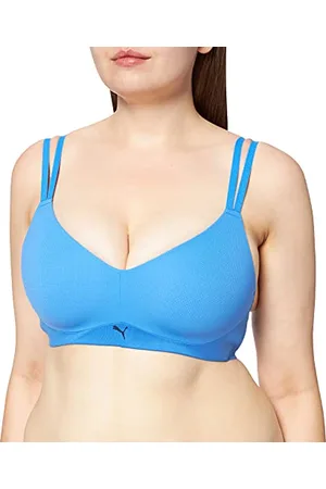 PUMA Damen Medium Support Active Bra, Blue, 75A/B