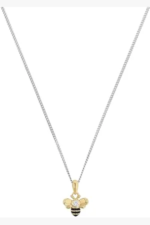 Prinzessin Lillifee Kette mit Anhänger 925 Sterling Silber Mädchen Kinder Halsschmuck, mit Zirkonia synth., 35+3 cm, , Biene, Kommt in Schmuck Geschenk Box, 2035989