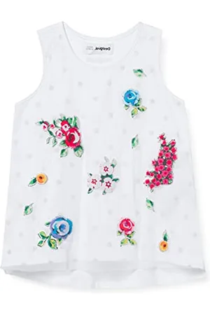 Desigual Girls TS_MUNICH T-Shirt, White, 3/4