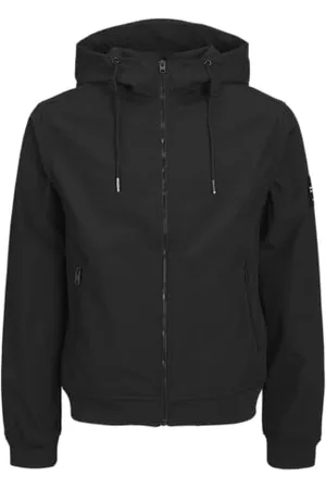 JACK & JONES JACK&JONES Herren Softshell Jacke mit Kapuze Funktions Outdoor Blouson Übergangs Jacket JJEBASIC