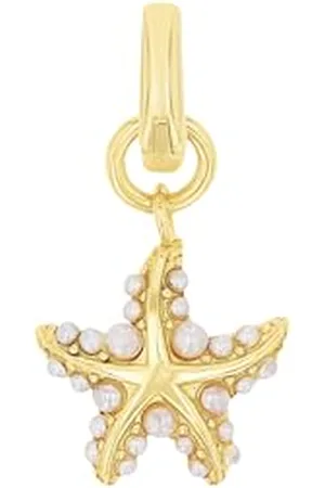 Amor Charm 925 Sterling Silber Damen Charms, mit Glasperle, 2 cm, , Seestern, Kommt in Schmuck Geschenk Box, 2038504