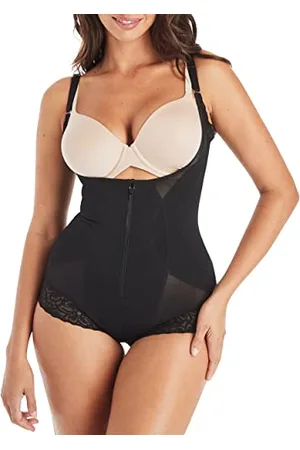 Maidenform Damen Sculpts Open Bust Bodysuit, Ultra-Firm Compression Shapewear Taillenformer, , S