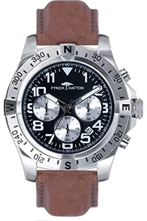 Fynch-Hatton Uhrenarmband FHT-0002-LC Edelstahl Gun
