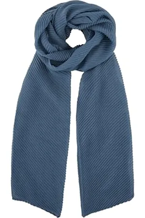 TOM TAILOR Damen Plissee Schal mit Glitzer, Stormy Sea Blue, ONESIZE