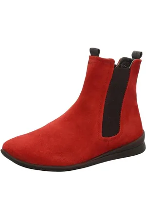 Think! Damen SPUAT nachhaltige Leder gefütterte Chelsea-Boots, 5000 Fragola/Kombi, 41.5 EU