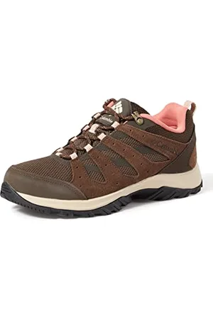 Columbia Redmond III WP wasserdichte Wanderschuhe für Damen, Braun (Cordovan x Dark Coral), 40.5 EU
