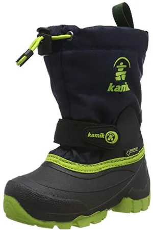 Kamik WATERBUG9G, Unisex-Kinder Schneestiefel, Blau (Navy Lime NLM), 25 EU (7.5 UK)
