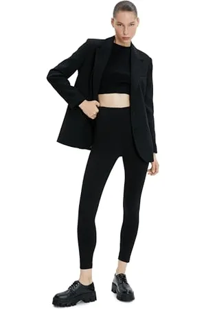 Koton Women Basic Leggings High Rise Elastic Waistband