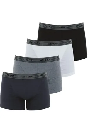 ATHENA Herren Basic Coton Boxer, , XXX-Large (Herstellergröße: 7) (4er Pack)