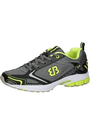 BRUTTING Fusion Herren Fitnessschuhe, Grau/ Schwarz/ Lemon, 36 EU