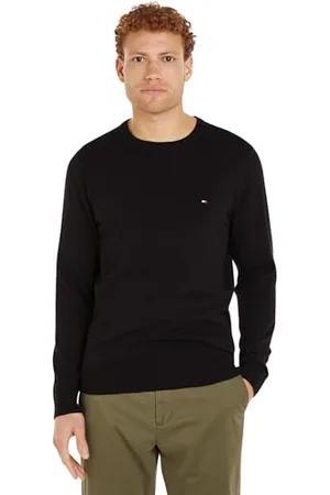 Tommy Hilfiger Herren Pullover Essential Cotton Crew Neck aus Baumwolle, , XS