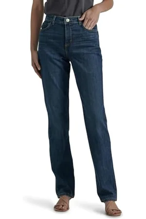 Lee Damen Classic Fit Monroe Straight Leg Jeans - Blau - 40 Kurz
