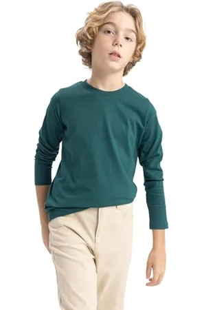 DeFacto Jungen Langarmshirt - Modische Langarmshirts T-Shirts und Longsleeve für Kinder - Stilvolle Jungen Langarmshirts