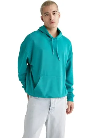 DeFacto Herren Hoodie Pullover - Stylischer Kapuzenpullover für Männer - Trendiger Herren Pullover mit Kapuze - Hoodie für Männer Pullover mit Kapuzenpullover für Herren - Bequeme Hoodies für Männer