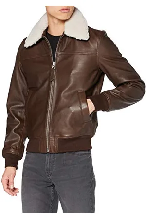 Schott NYC Herren Lcofficier Lederjacke, , Medium