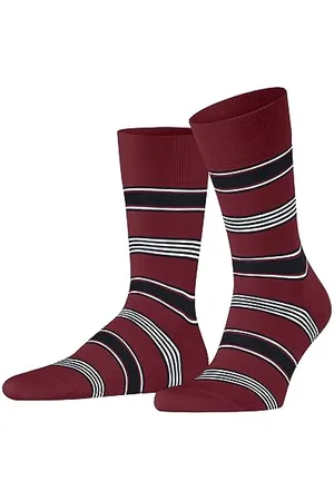 Falke Herren Socken Marina Stripe M So Baumwolle gemustert 1 Paar, , 45-46