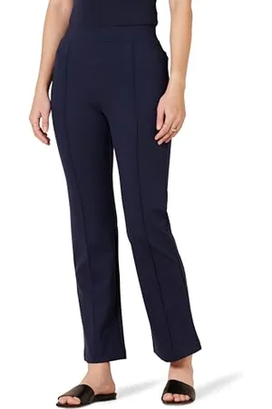 Amazon Damen Knöchellange Schlupfhose Aus Ponte Mit Mittelhohem Bund, , S