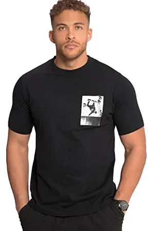 STHUGE Herren Brustprint T-Shirt, , XL