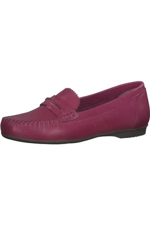 Marco Tozzi Damen Mokassins aus Leder Elegant, Rosa (Pink), 41 EU