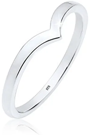 Elli Ring Damen V-Form Stacking Trend in 925 Sterling