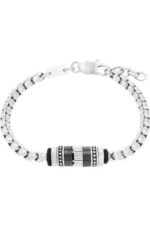 QS by s.Oliver Armband Edelstahl Herren Armschmuck, 20+2 cm, Silber, Kommt in Schmuck Geschenk Box, 2034945