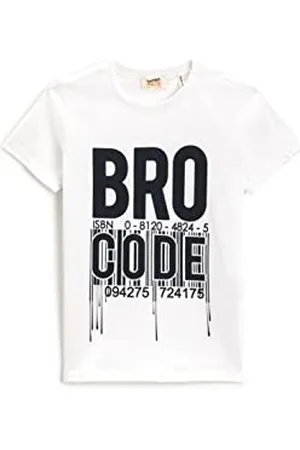 Koton Boys Short Sleeve T-Shirt Printed Crew Neck Cotton