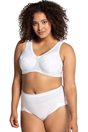 Ulla Popken Damen Entlastungs-bh, Ohne Bügel, Strassanhänger, Cup C - G BHs, , 100D EU