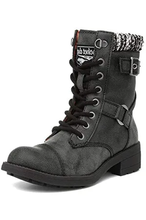 Rocket Dog Damen Thunder Combat Boots, Schwarz (Black AG7)