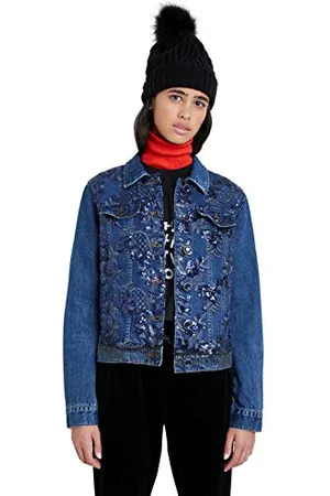 Desigual Damen 20WWED53516136 Jacken, Blue, 36