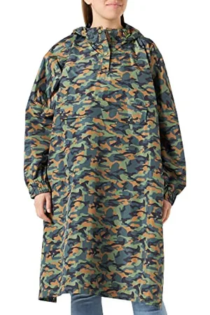 Noisy May Damen NMSKY L/S Printed RAINPONCHO NOOS Regenponcho, Kalamata/AOP:CAMO, ONE Size
