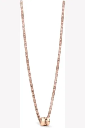 Bering Damen Ketten in Rosé gold glänzend - Arctic Symphony Collection mit Edelstahl - FAM2-R-ME-N-450