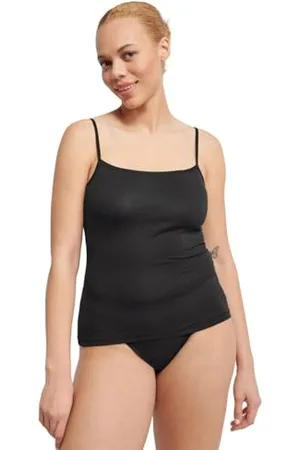 Sloggi Damen Ever Ease Spaghetti Shirt, Black, M