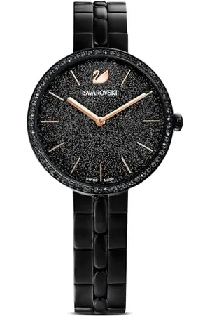 Swarovski Cosmopolitan Uhr, Metallarmband, , Schwarzes PVD-Finish