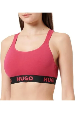 HUGO BOSS Damen Padded Sporty Logo Bralette, , S EU