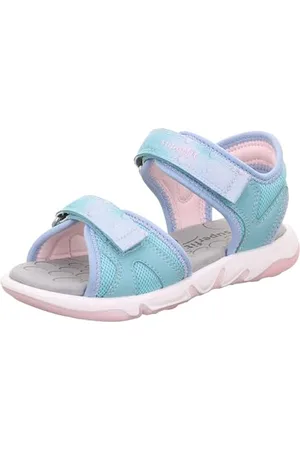 Superfit Pebbles Sandale, Hellgrün/Hellblau 7500, 35 EU