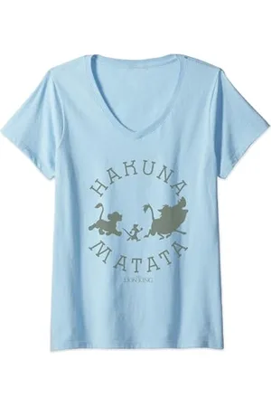 Disney Lion King Hakuna Matata Pride Camp T-Shirt mit V-Ausschnitt
