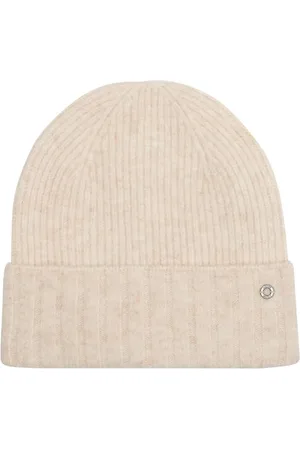 QS by s.Oliver Strickbeanie aus Wollmix mit Logo-Detail