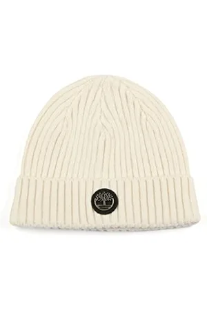Timberland Herren Gerippte Uhrenkappe mit Logoplatte Beanie-Mütze, , Einheitsgröße