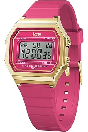 Ice-Watch ICE digit retro Raspberry sorbet - Rote Damenuhr mit Plastikarmband - 022050 (Small)