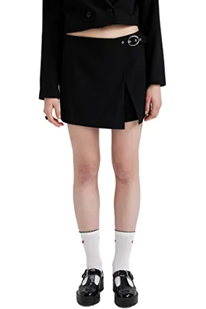 DeFacto Damen Z8388AZ Shorts, Black, 42