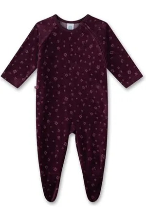 Sanetta Mädchen-Strampler aus Nicki | Praktischer und bequemer Strampler aus Baumwoll-Nicki für Mädchen. Baby Overall 074