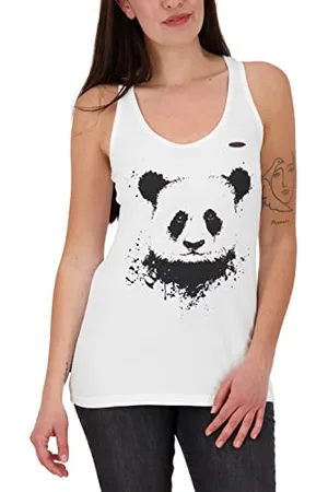 alife kickin ALIFE and Kickin LuciaAK Tanktop – Damen Tanktop – Leicht & Atmungsaktiv Oberteil – Perfektes Top für Freizeit, Sport & Alltag White XL